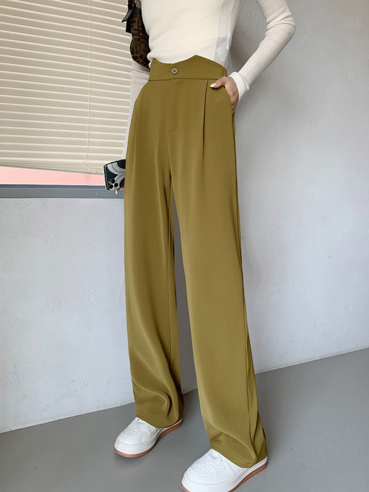 High Waist Loose Wide Leg Pants