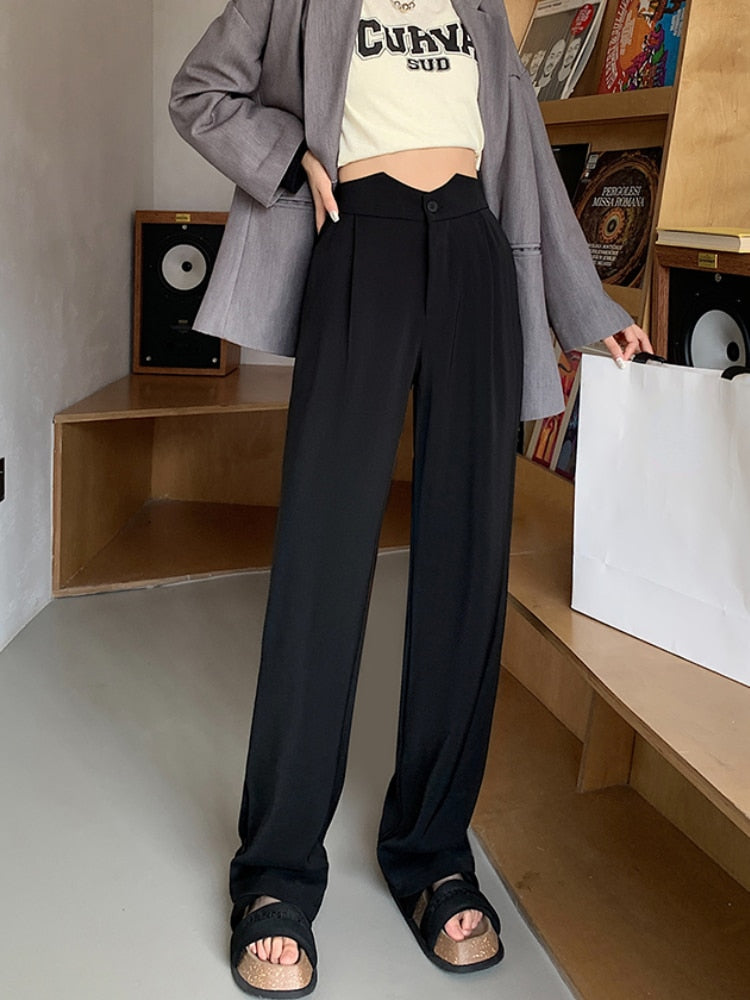 High Waist Loose Wide Leg Pants