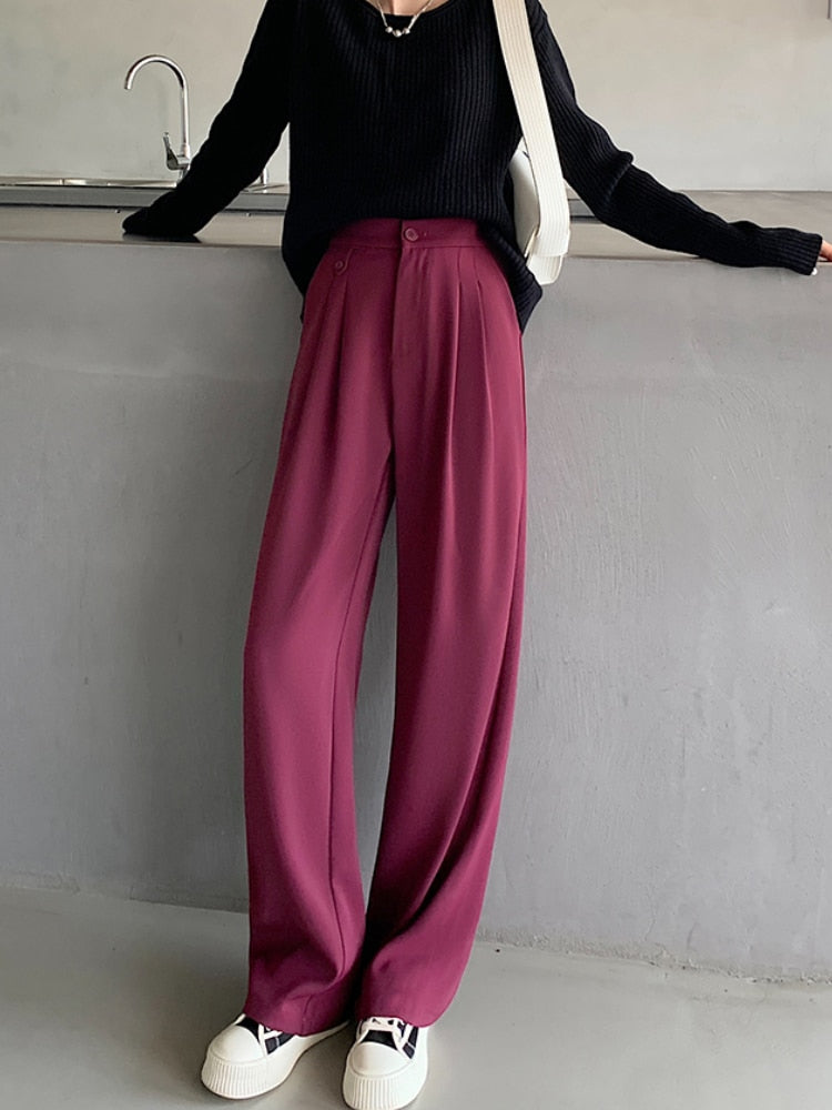 High Waist Loose Wide Leg Pants