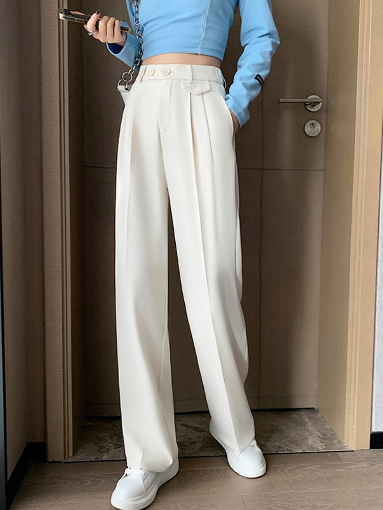 High Waist Loose Wide Leg Pants