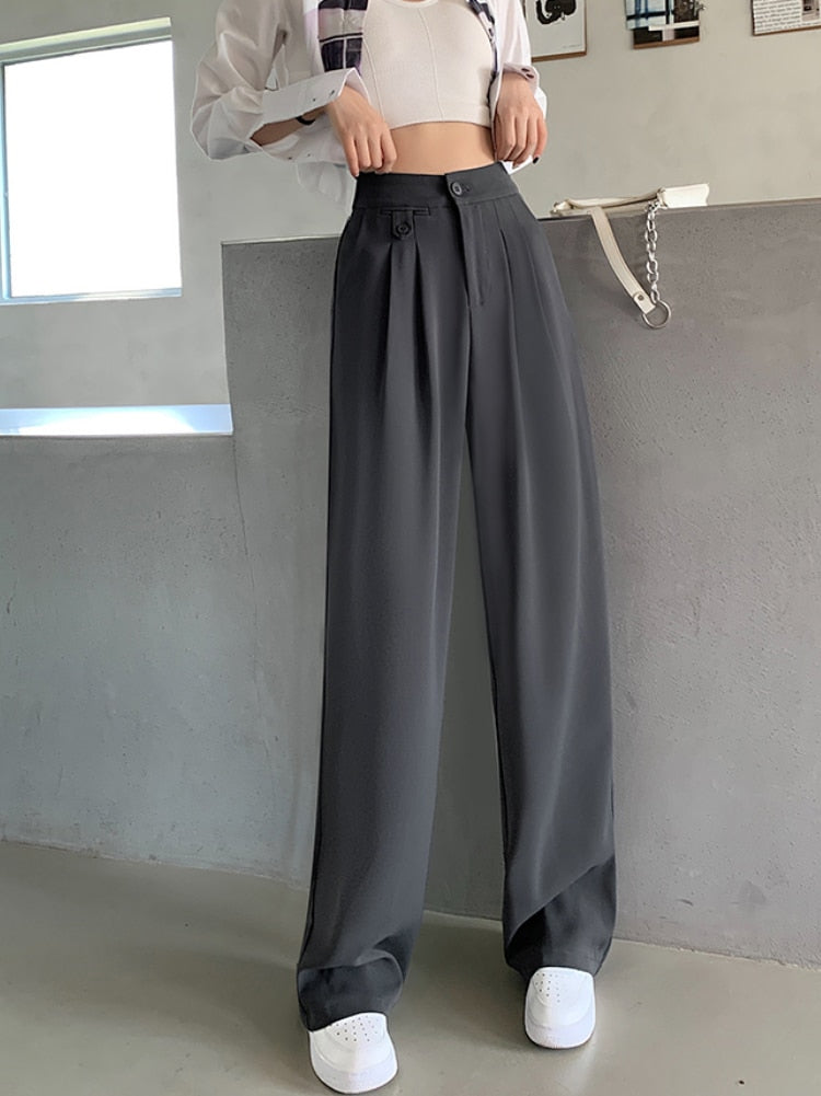 High Waist Loose Wide Leg Pants