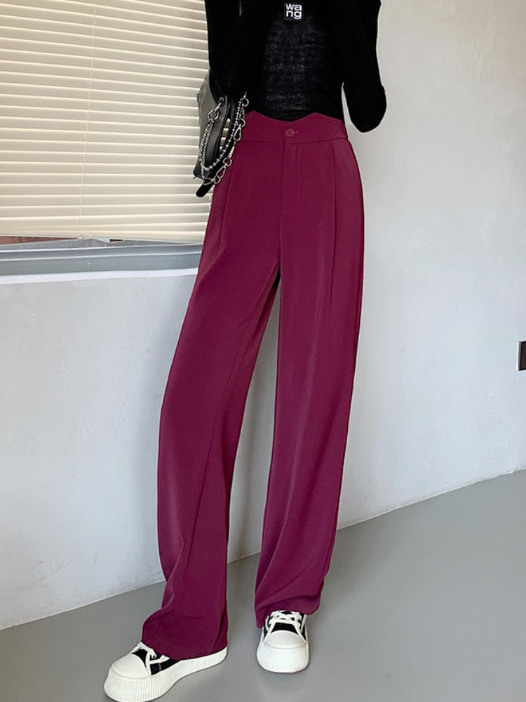 High Waist Loose Wide Leg Pants