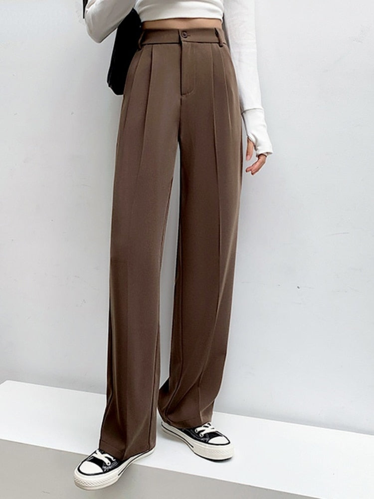 High Waist Loose Wide Leg Pants