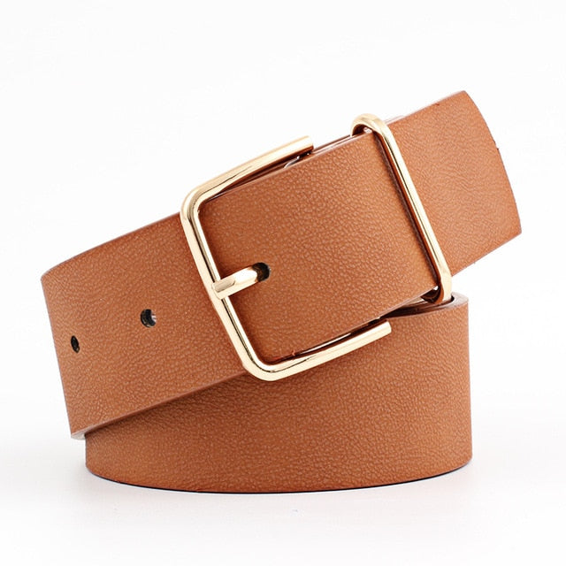 Wide Leather Waistbands Belt