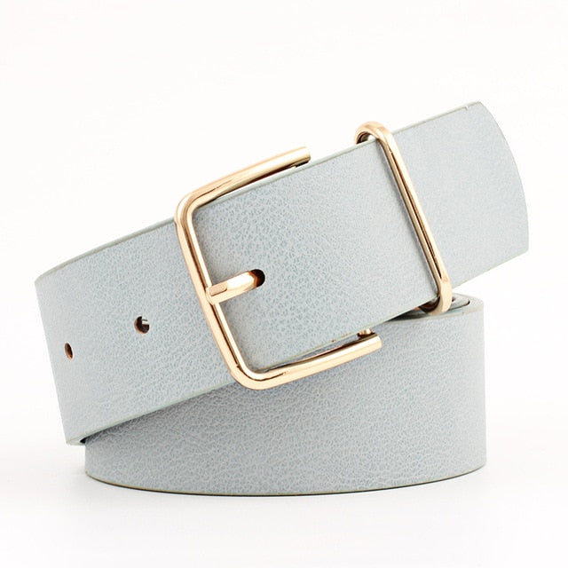 Wide Leather Waistbands Belt