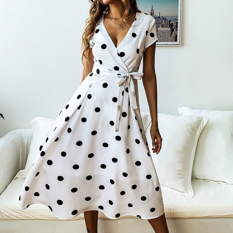 Polka Dot Print Dress