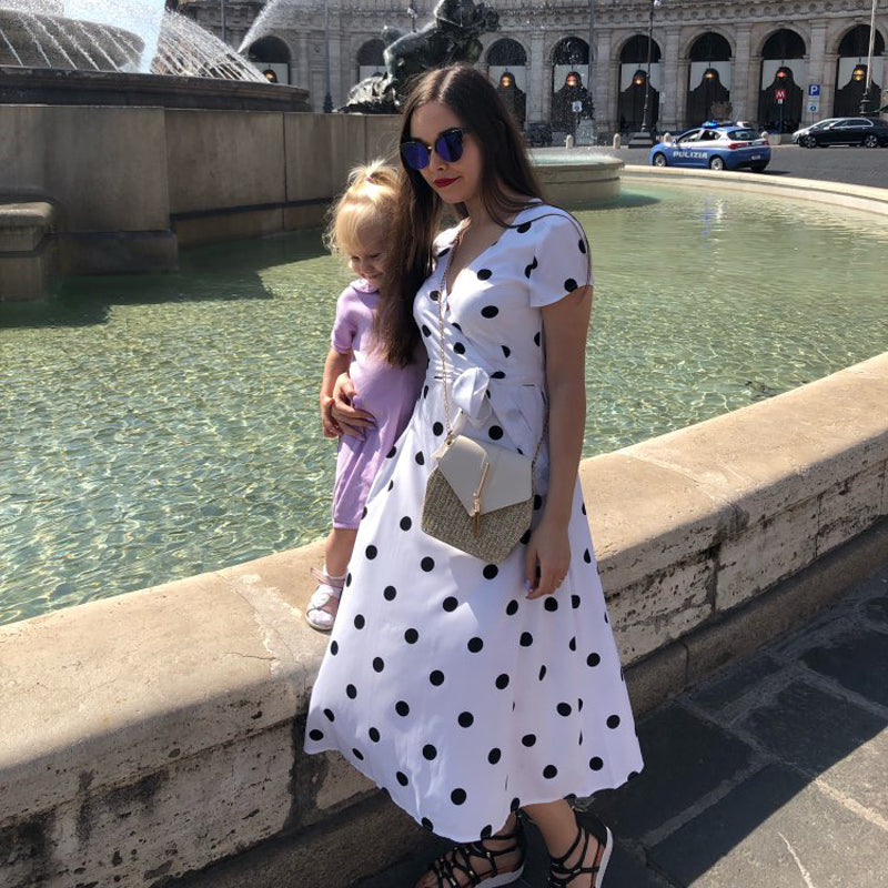 Polka Dot Print Dress