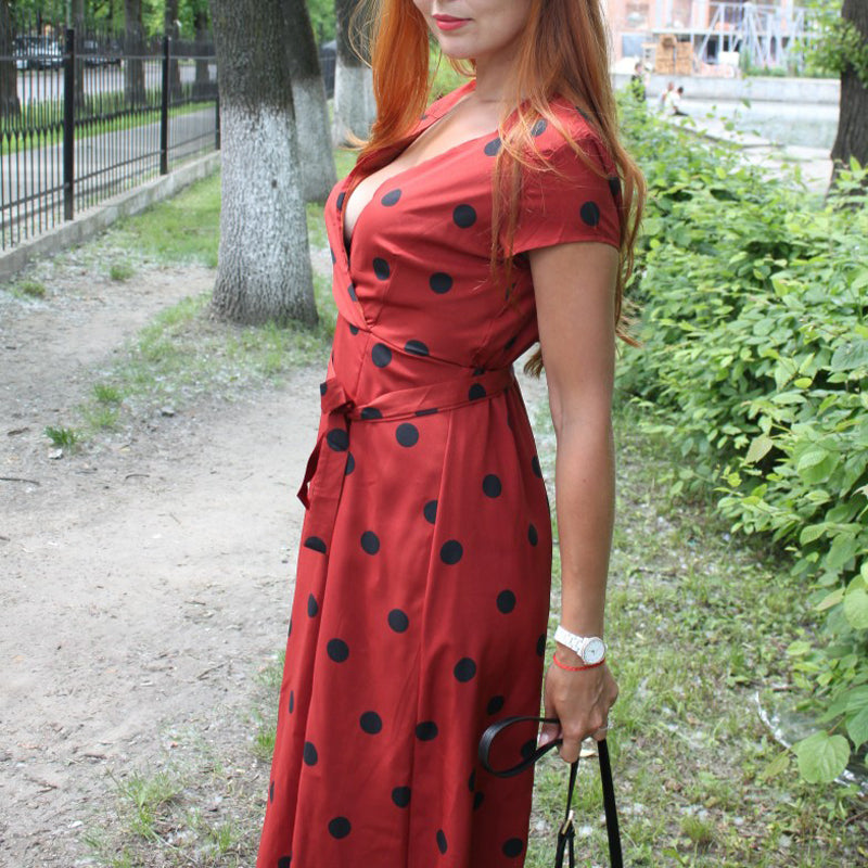 Polka Dot Print Dress