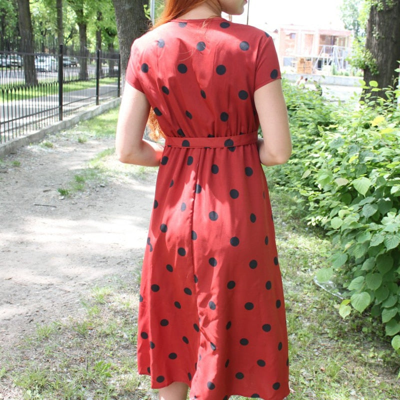 Polka Dot Print Dress