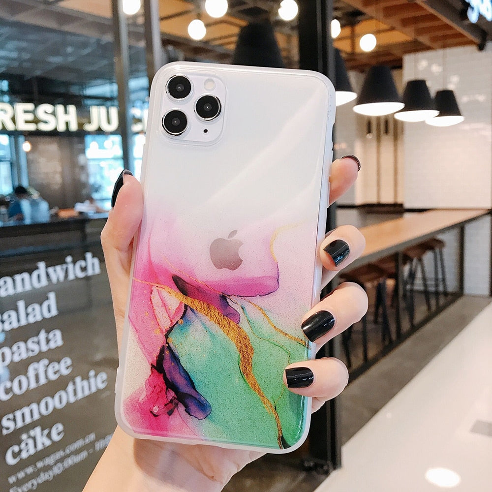 Colourful Marble Phone Case