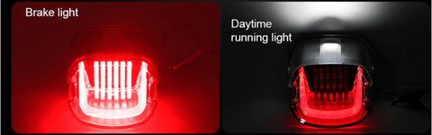 3D Suspension Rear Led Brake Tail Light Upgrade With Turn Signal Lights & License Plate Lights for Harley Motorcycle | LOYO