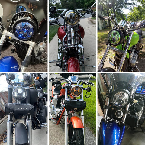 High Power Harley-Davidson SPIDER Headlight - LED Motorcycle Headlight –  loyolight