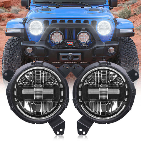 7 inch king kong headlights for jeep wrangler jK JL | loyo light