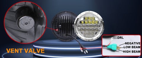 75W jeep led headlights 5D design loyo led lights