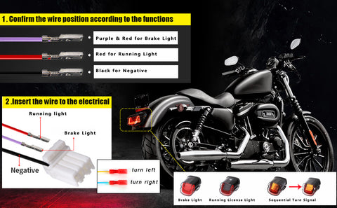 3D suspension led tail light for harley motorcycle | loyo design