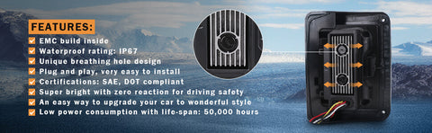 Jeep wrangler led tail lights| loyo led