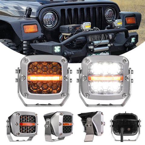 Honeycomb driving light spot white and amber lights