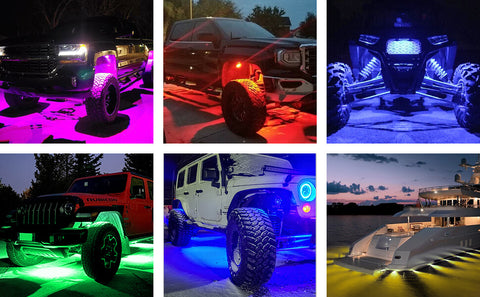RGBW Rock lights for truck, off road, Jeep, ATV UTV
