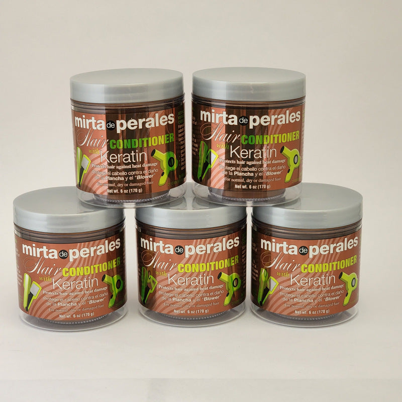 Mirta de Perales Keratin Hair Conditioner Deep Moisturizer Treatment Silky 5-Pcs