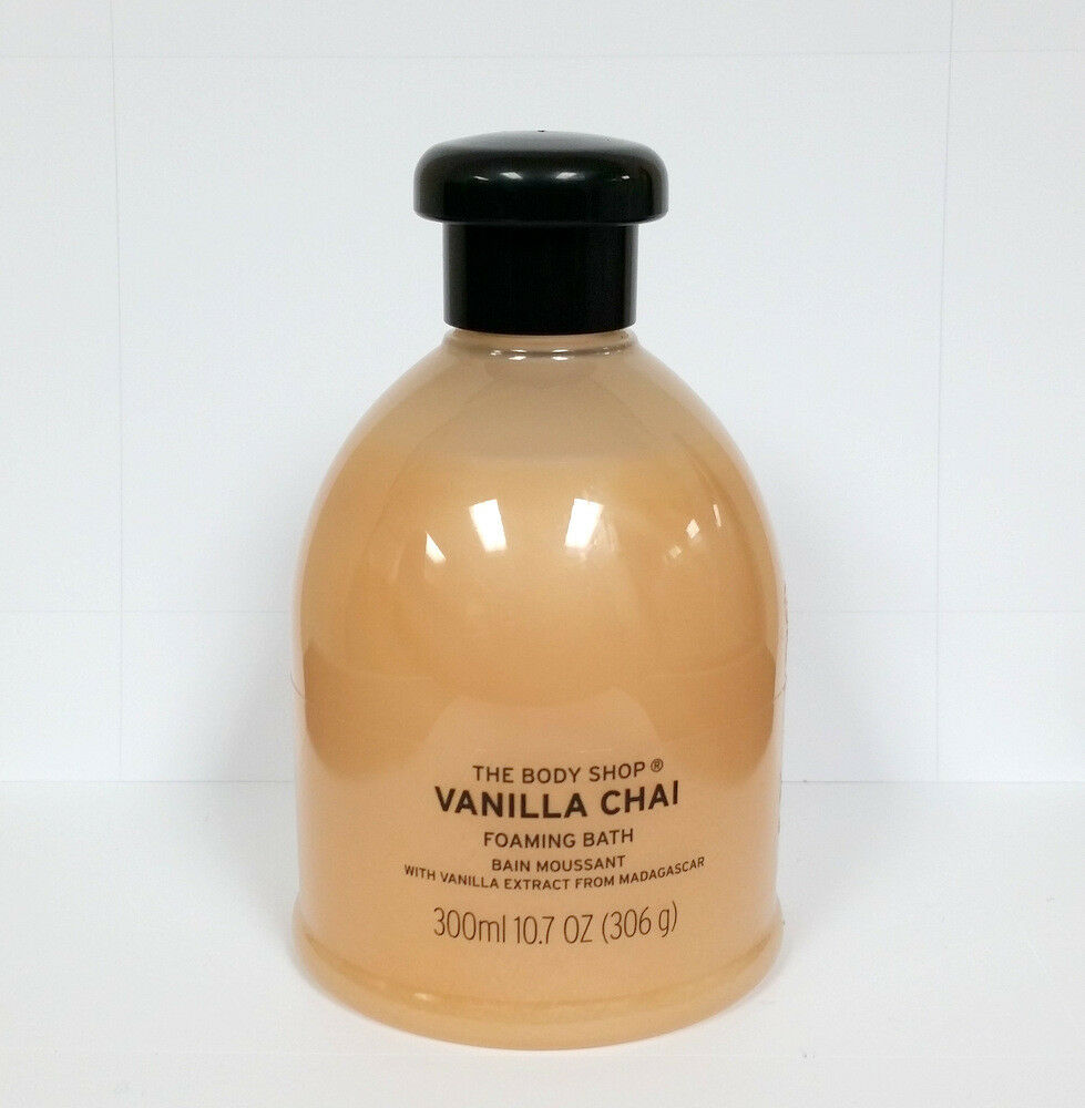 The Body Shop Vanilla Chai Foaming Bubble Bath 10.7oz 300 mL