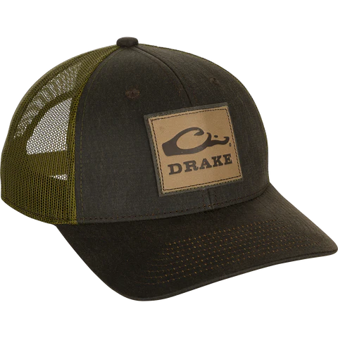 DRAKE LEATHER PATCH MESH BACK CAP