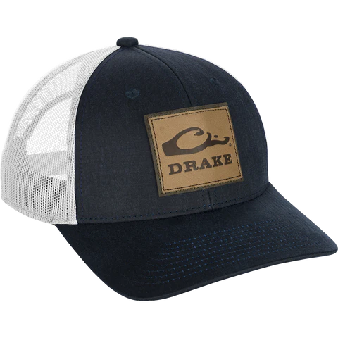 DRAKE LEATHER PATCH MESH BACK CAP