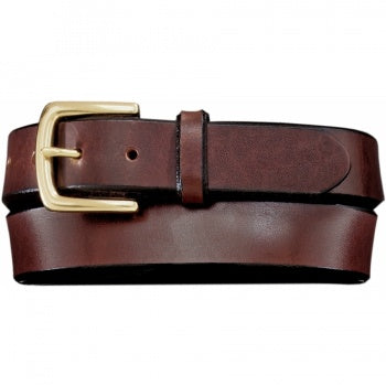 BRIGHTON ENGLISH BEVEL LATIGO BELT BROWN