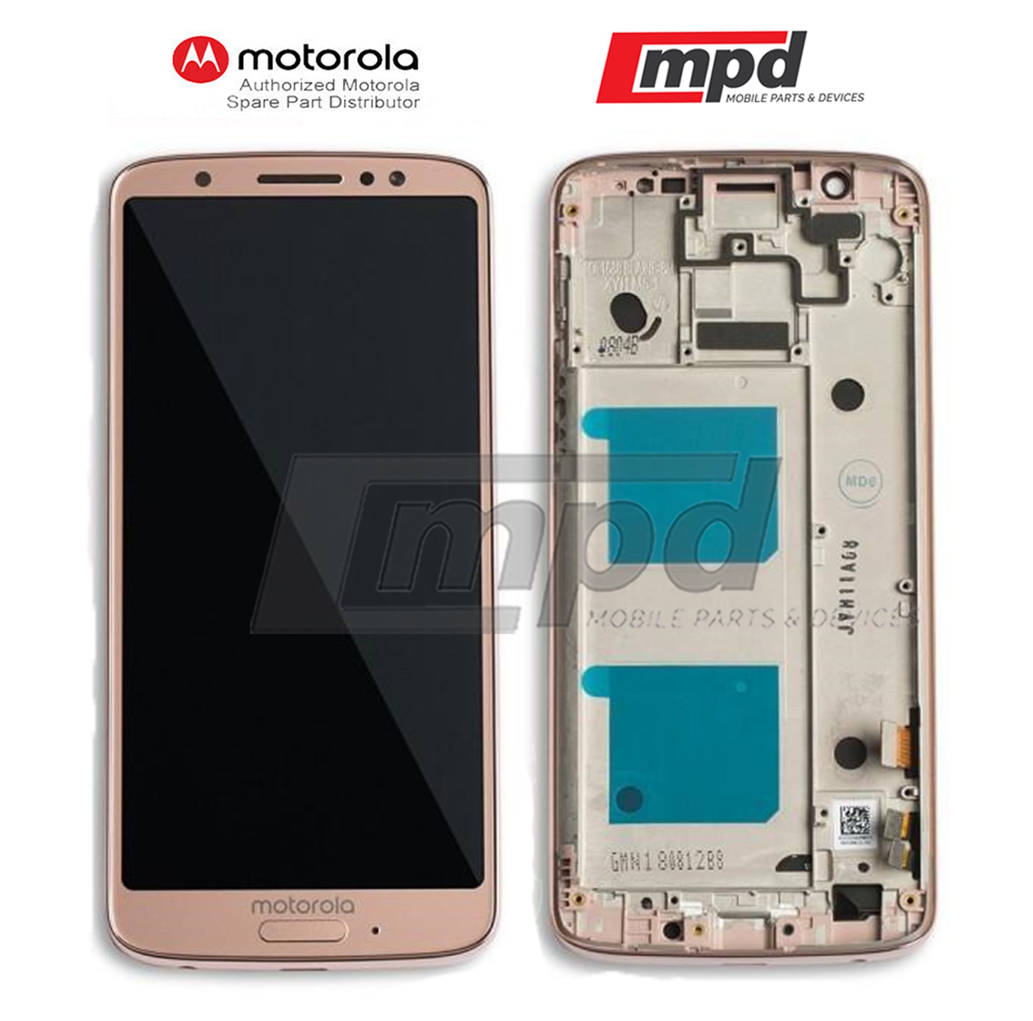 Motorola Moto G6 (XT1925) LCD & Digitizer Frame Assembly Oyster Blush