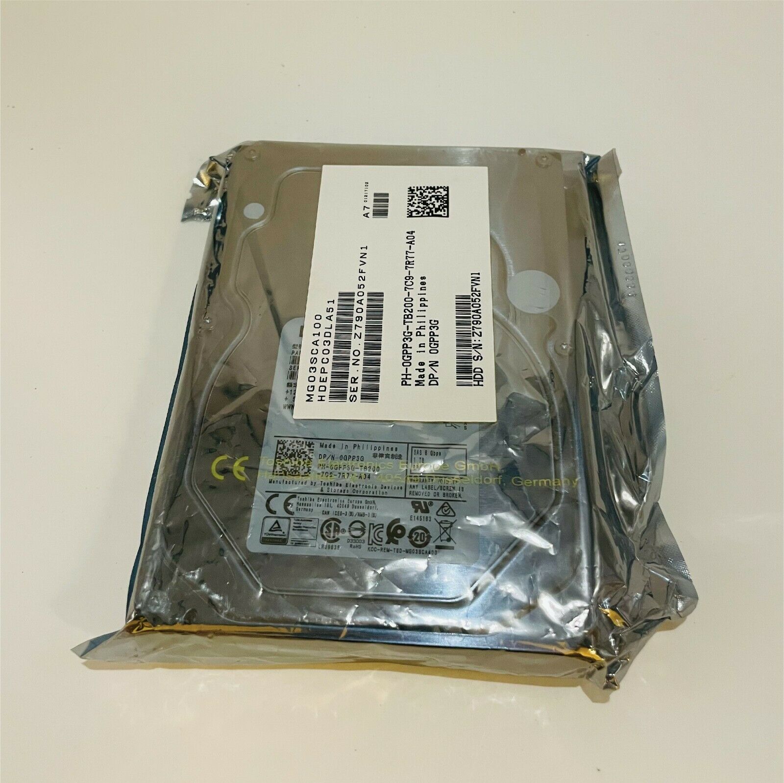 Dell NEW (SAS) 0GPP3G MG03SCA100 1TB 3.5