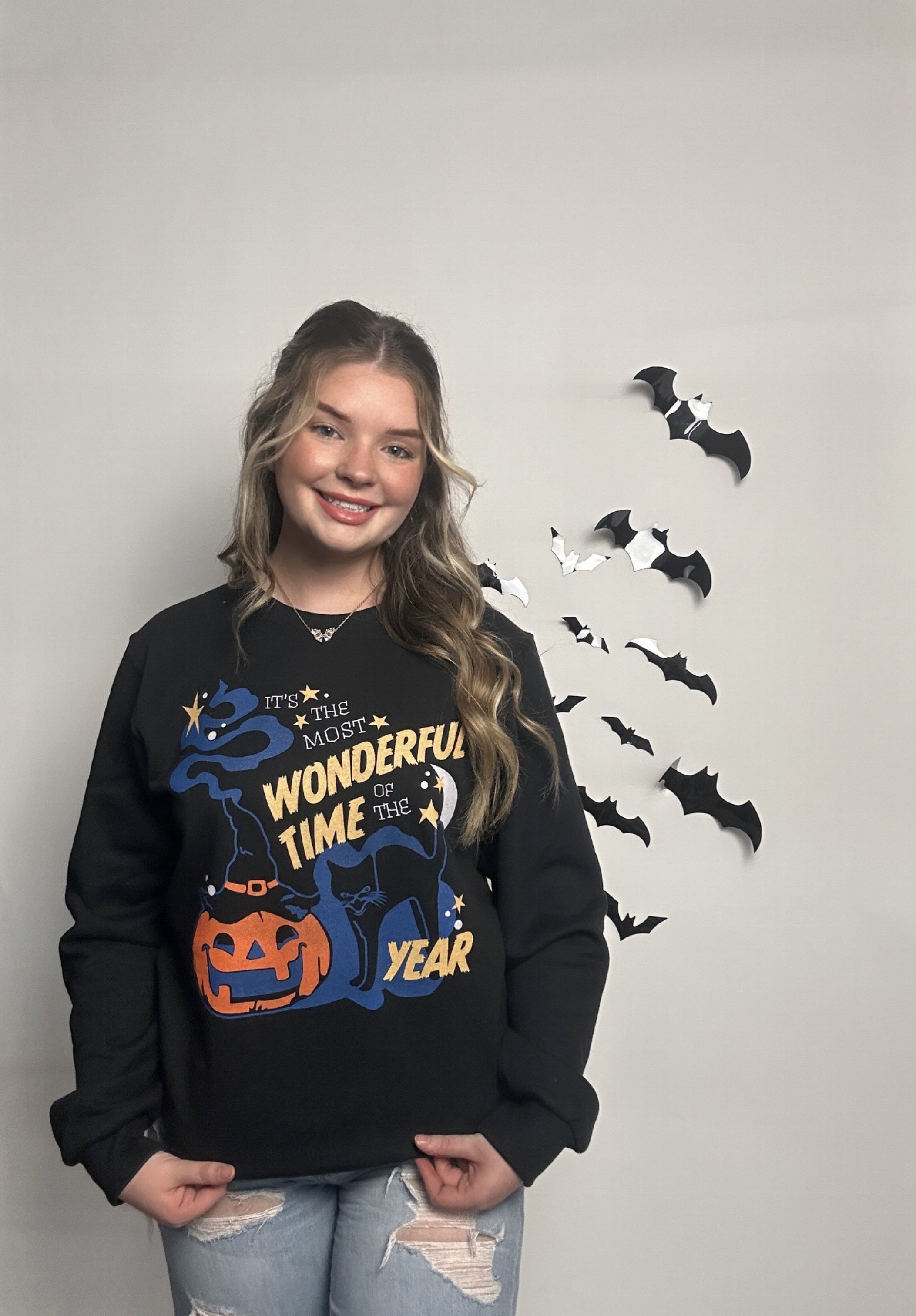 Retro Spooky Wonderful Time Of The Year Sweatshirt