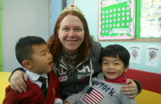 Kindergarten students in South Korea