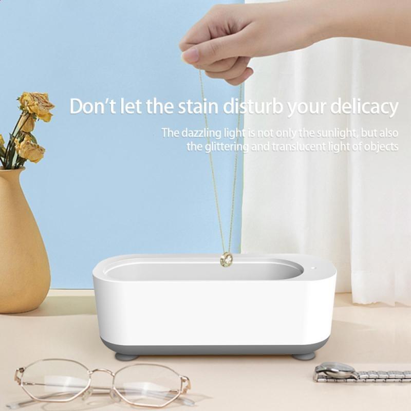 Ultrasonic Jewelry Cleaner : Ring, Eyeglass Cleaning Machine Small-Electronic