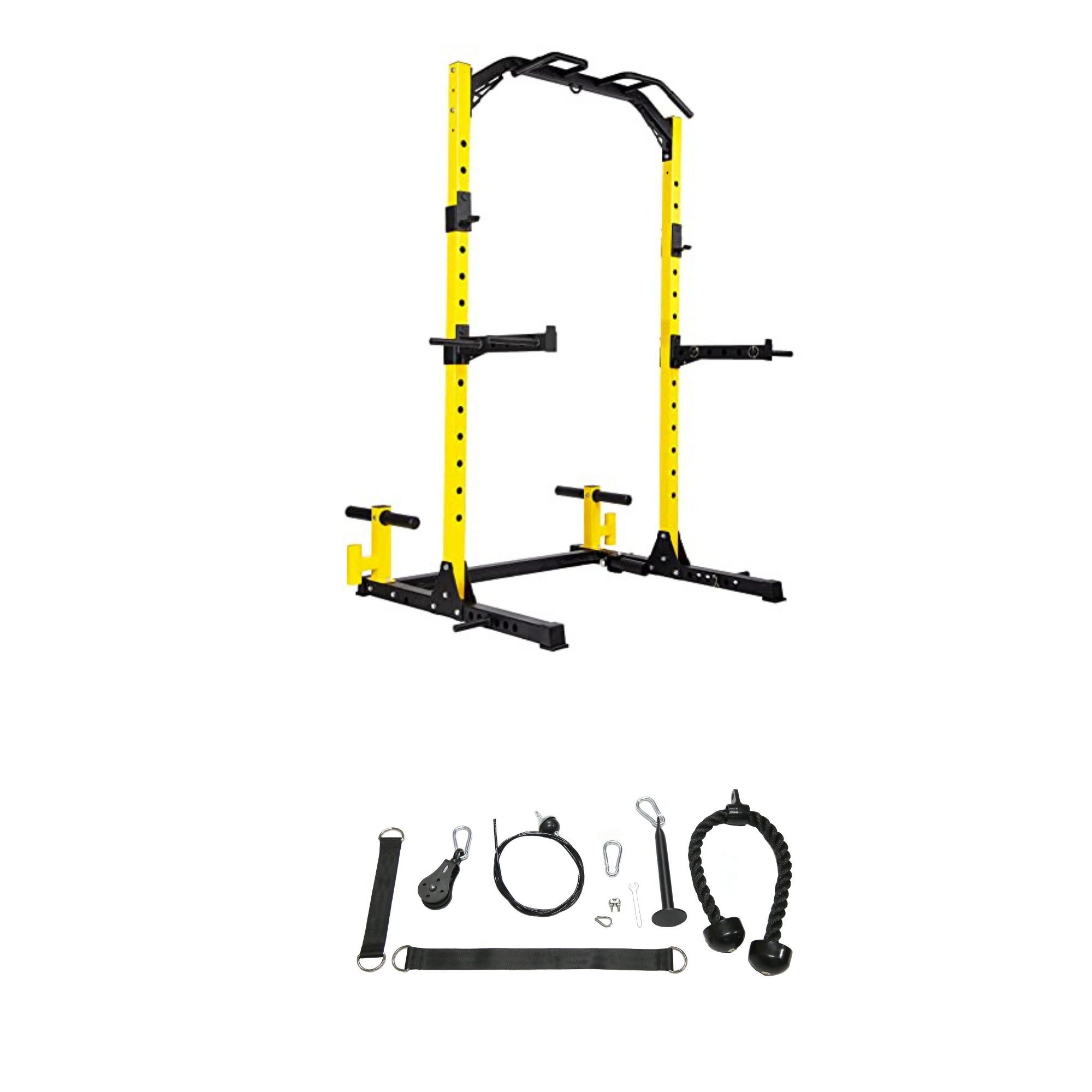 Starter Bundle : Squat Stand with Cable Pulley System