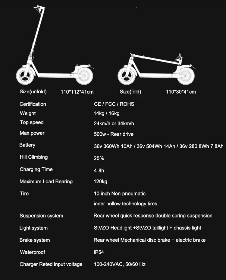 ZETAZS 10 Inch Electric Scooter - eRider.com.au