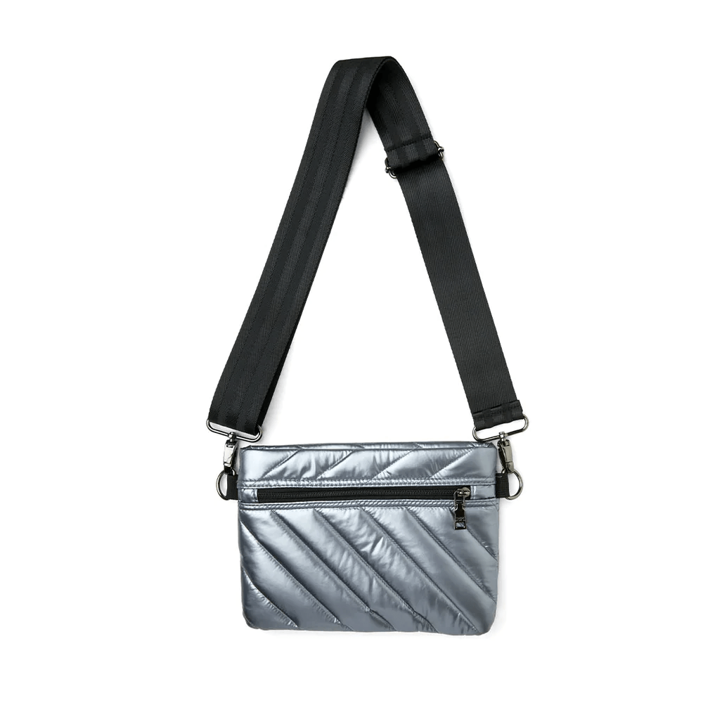 Diagonal Bum Bag 2.0- Pearl Silver