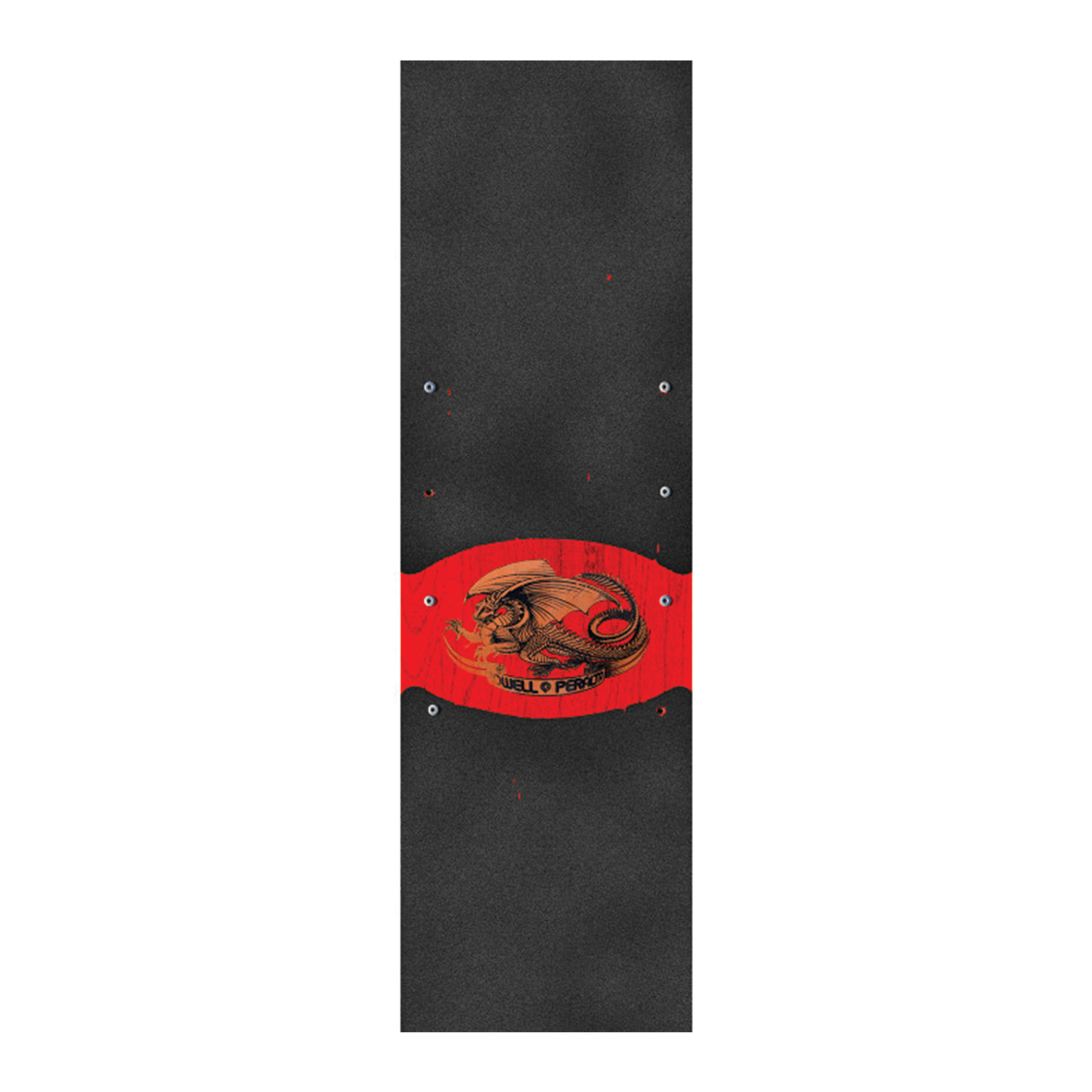 POWELL PERALTA RED OVAL DRAGON GRIP TAPE SHEET 9X33