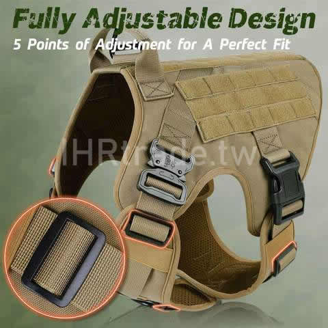 Ihrtrade,Tactical Dog Harness,dws113005,Tactical dog harness with gun holster,Tactical dog harness for large dogs
