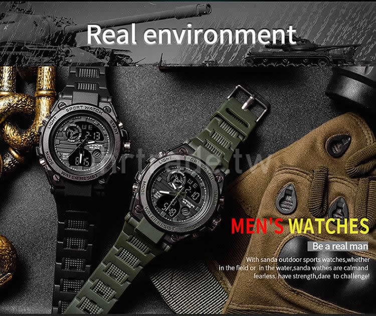 Ihrtrade,Outdoors Equipment,TWAH030586,Large Tactical Military Watches,Men's Tactical Military Watches