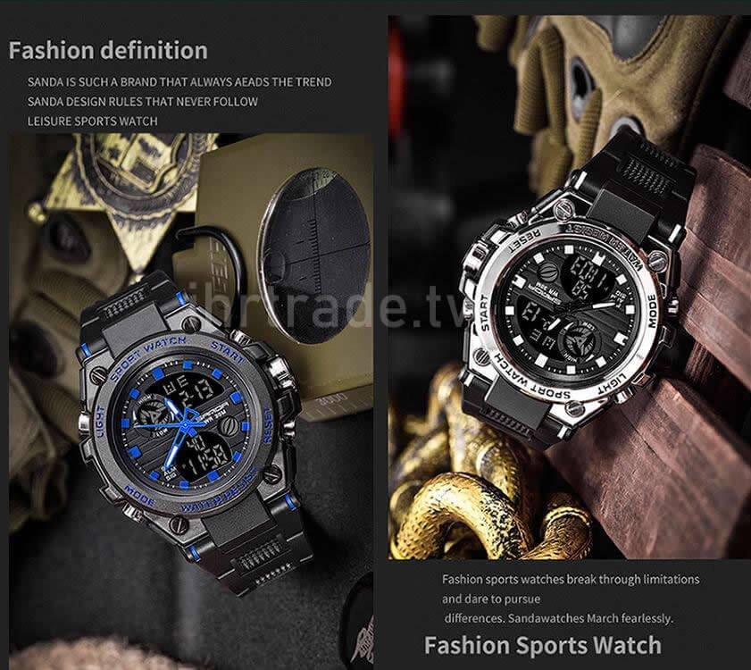 Ihrtrade,Outdoors Equipment,TWAH030586,Large Tactical Military Watches,Men's Tactical Military Watches