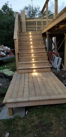 How to install the deck lights
