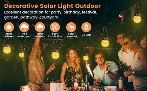 solar jar light ourdoor