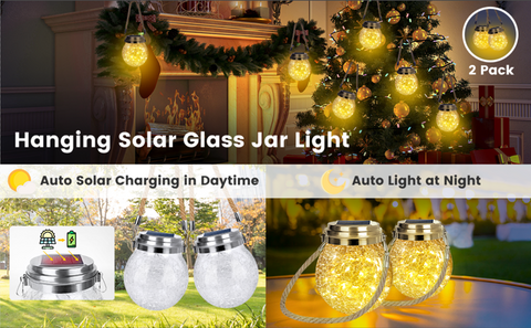 solar jar light warm white