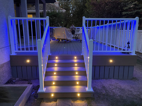 solar deck lights outdoor