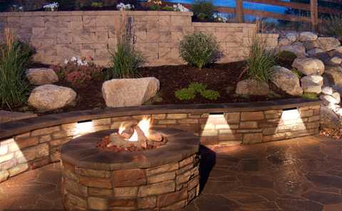 hardscape paver lighting