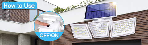 solar motion lights outdoor