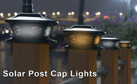 solar post fence lights