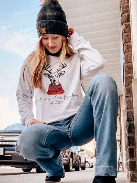 EXCLUSIVE K&K REINDEER HOLIDAY TEE