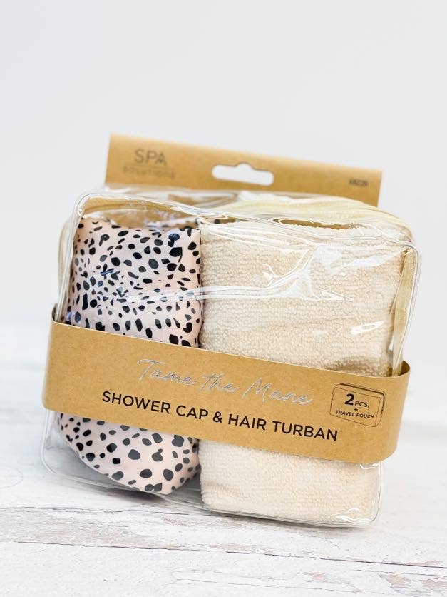 Tame the Mane Shower Hair Set - Cheetah