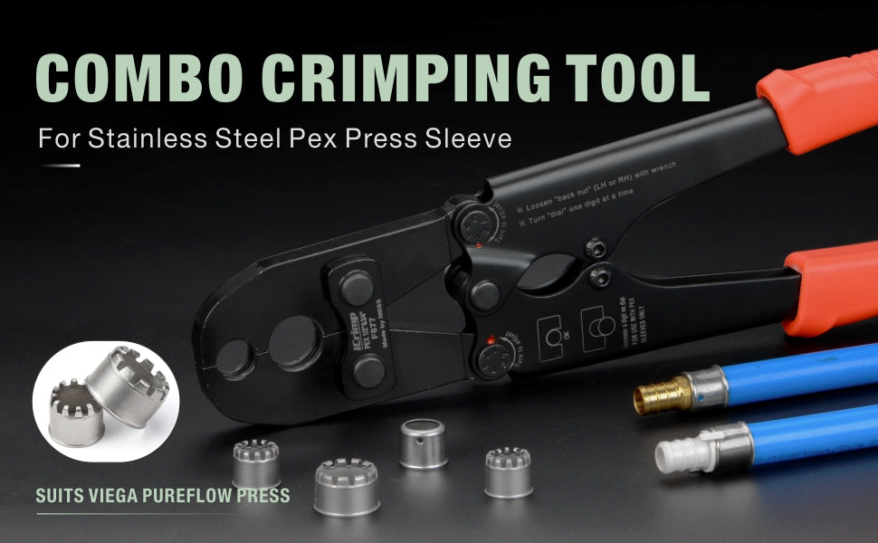 stainless steel combo crimping tool IWS-S1234