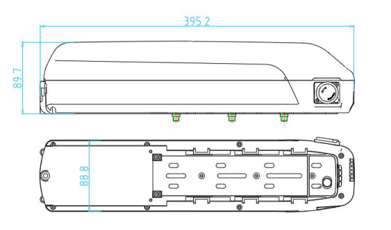 36V 10Ah Lithium-ion Battery for Samebike Electric Bike SY26